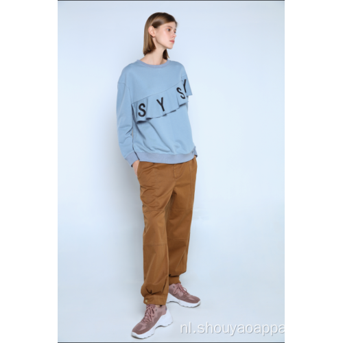 DAMES SWEATSHIRT MET RUITEN